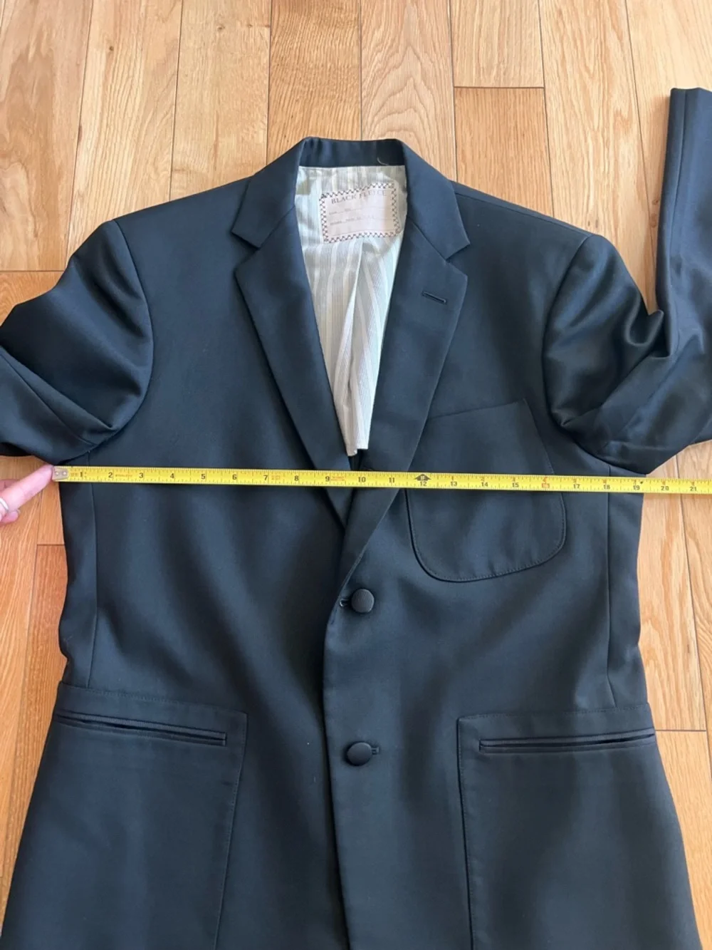 Black Fleece Thom Browne Brooks Brothers Black Blazer 100% Wool Mens Size BB1/38
